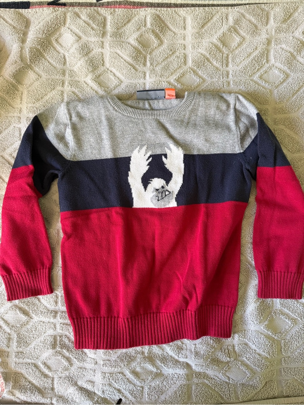 Snow Monster 100% cotton crew neck sweater.